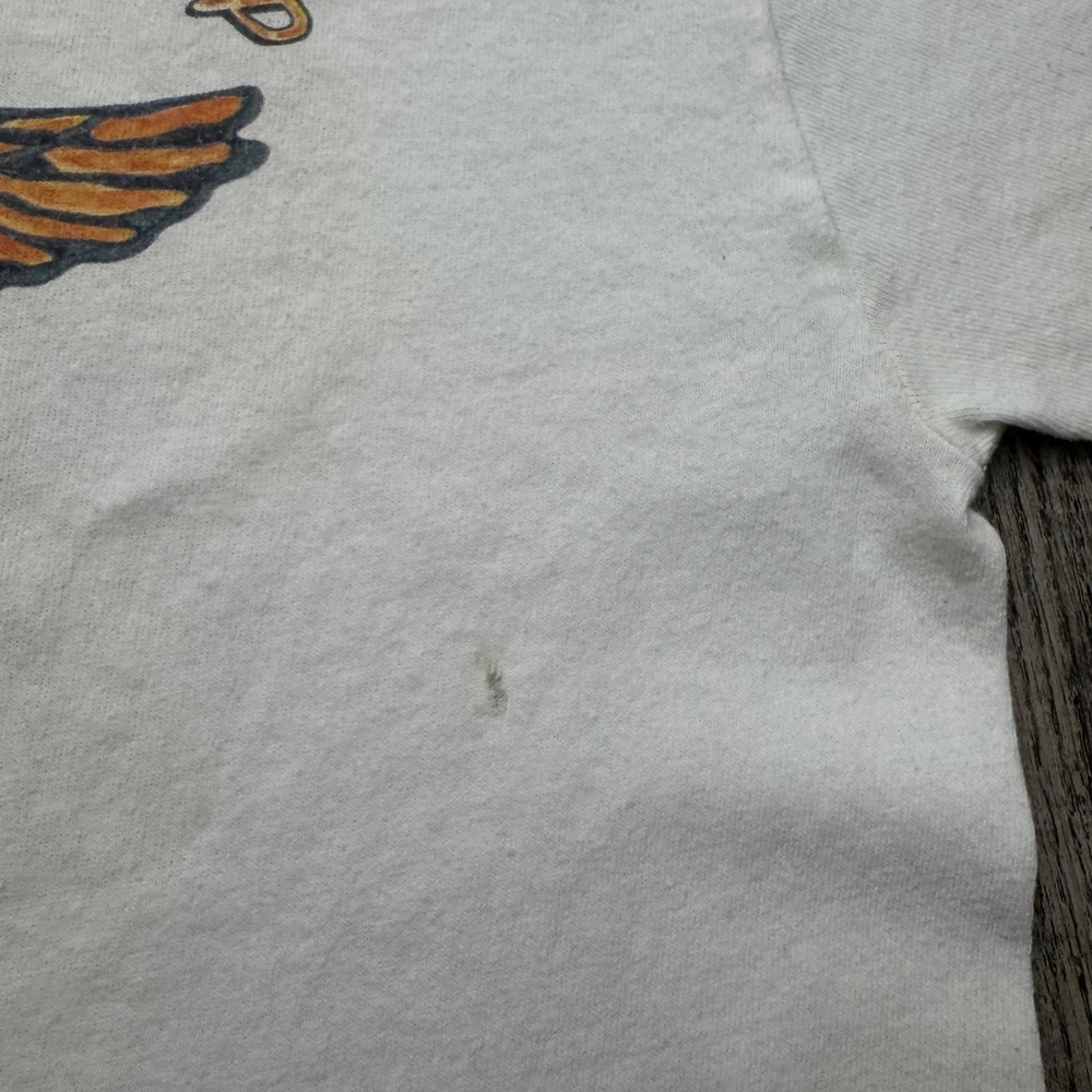 Vintage Harley Davidson Shop Paris France Biker Motorcycle T-Shirt Tee Jerzees - Picture 7 of 8